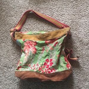 Lucky brand floral print shoulder bag